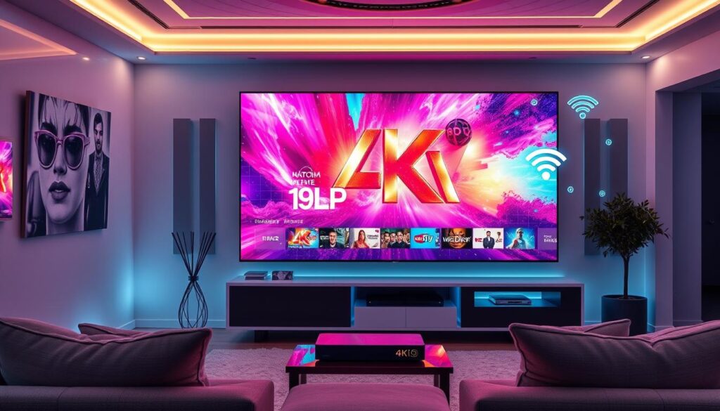 IPTV 4K Technology Illustration